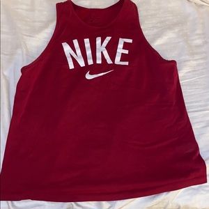 red nike shirt